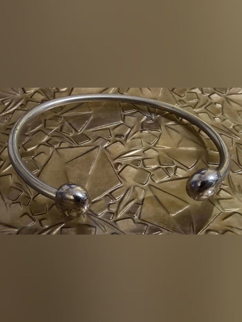 Q-Ray Ball Cuff Bracelet